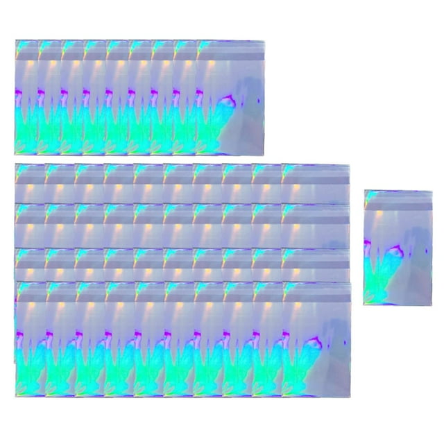 50 piezas funda holográfica para tarjetas deportivas Zulema Fundas protectoras para tarjetas