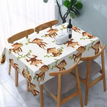 

Labor Day Table Cloth Rectangle Table Waterproof Tablecloths Picnic Table Cover 54x 72 Inch Washable Camping Tablecloth Polyester for Kitchen Party Holiday