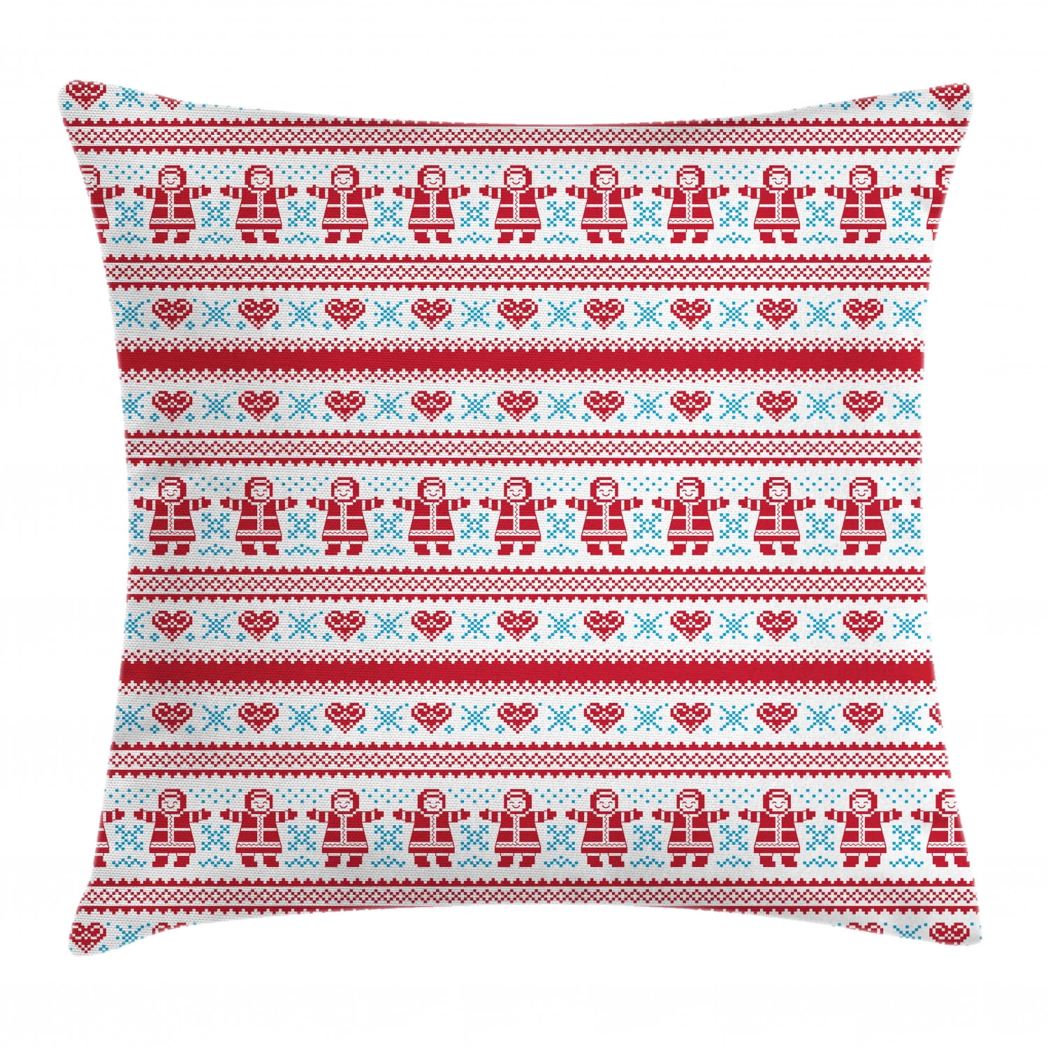 Nordic Throw Pillow Cushion Cover, Christmas Pattern with Winter