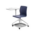 thumbnail image 3 of National Public Seating COGO-04 Chaise on the Go, Bleu et Chrome, 3 of 11