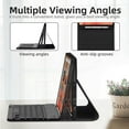 thumbnail image 4 of XZAMB Case with Keyboard for Kindle Fire HD 10&10 Plus (2021&2023) 10.1 inch,7 Color Rainbow Backlit Detachable Keyboard Magnetic Case with Pen Slot for HD 10 11th/13th Gen-Black, 4 of 8
