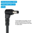 thumbnail image 3 of Uxcell 1Ft 5.5 x 2.1mm Male to Male DC Power Cable, 3Pcs 18AWG Wire Adapter 90 Degree Right Angle Connector Cord, Black, 3 of 4