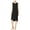 Black - deepblack, variant on bar III Womens Hi-Lo Shift Dress, Grey, X-Small