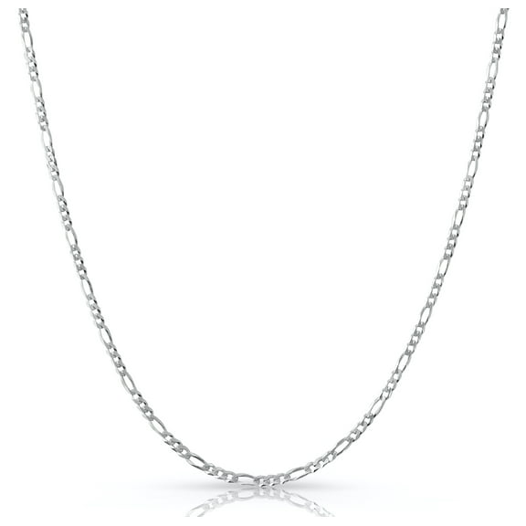 925 Sterling Silver 3MM Figaro Link Chain Necklaces, Solid 925 Italy, Next Level Jewelry