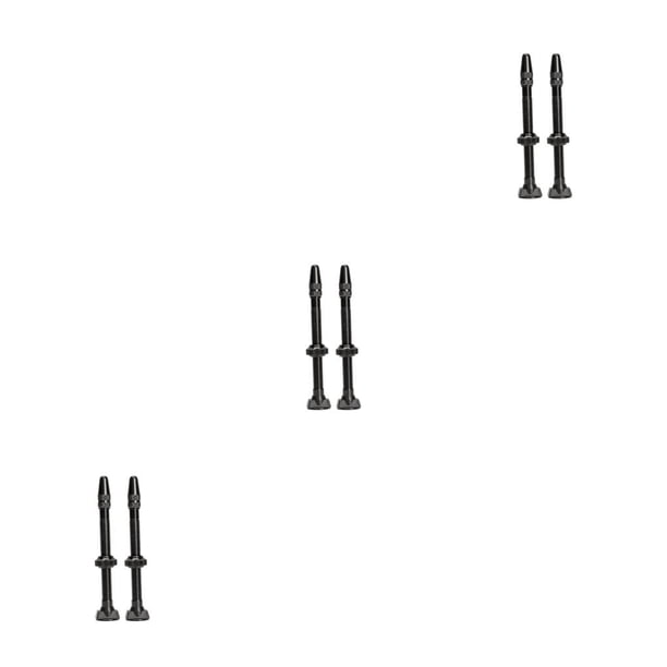 Válvula de neumático Sonducket 2 piezas 60mm sin cámara base Negro 12,8mm Type1 NO1