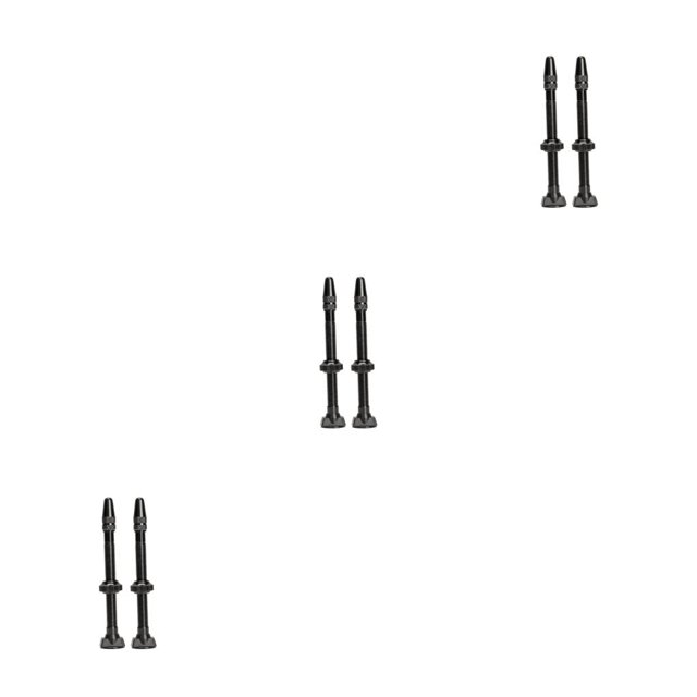 Eigraketly Paquete de 2 válvulas de neumático sin cámara de 60mm vástago montaña aleación de aluminio válvulas de neumático accesorio de reparación Type1 NO1 Eigraketly CBP441808