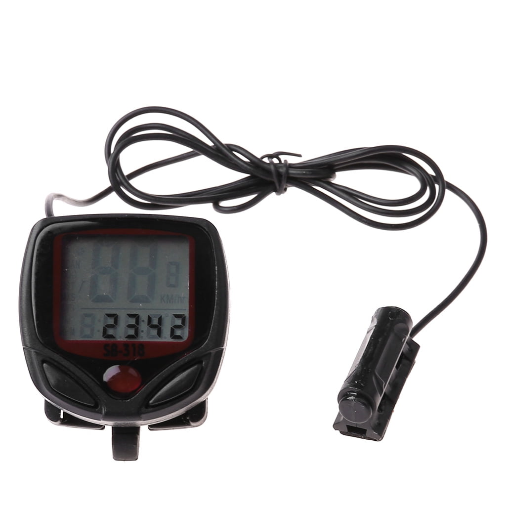Bike Bicycle Odometer Speedometer Cycling Speed Meter Waterproof 15 Function LCD 