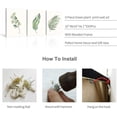 thumbnail image 6 of Canvas Wall Art Modern green plant series Wall Art Prints Watercolor green leaves poster and print canvas oil painting Wall Prints Framed for Bathroom Living Room Home Office Kitchen Wall Décor, 6 of 6
