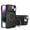 Black, variant on Heavy Duty Case for iPhone 11 6.1 inch, Camera Lens Sliding Cover with Hidden Bracket Magnetic Car Mount Holder, Rugged PC+TPU Hybrid Military Grade Shockproof Lens Protection Case,Pink,iPhone 11