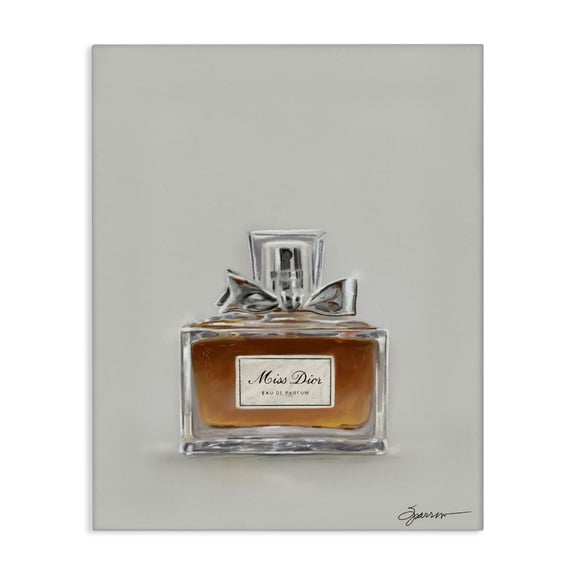 Stupell Industries Glam Elegant Fragrance with Bow Canvas Art, 16 x 20, by Mary Sparrow