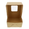 thumbnail image 5 of Spec101 Popup Brown Bakery Boxes with Window 6x6x3 Inch Cake Boxes - 15-Pack, 5 of 7