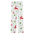 thumbnail image 1 of Pantalon Décontracté de Noël pour Homme Pantalon de Pyjama avec Cordon de Serrage et Poches Taille Ouverte Intérieur Extérieur Coupe Décontractée Confortable Petit Garçon Corps Central Thrill Pantalon de Survêtement Chambre Jean Petit Blanc 3TG, 1 of 4