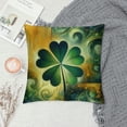 thumbnail image 2 of COMIO St Patricks Day Decorative Throw Pillow Covers, Shamrock Stripe Cushion Case Decor, Beer Hat Decoration for Sofa Couch, 2 of 5