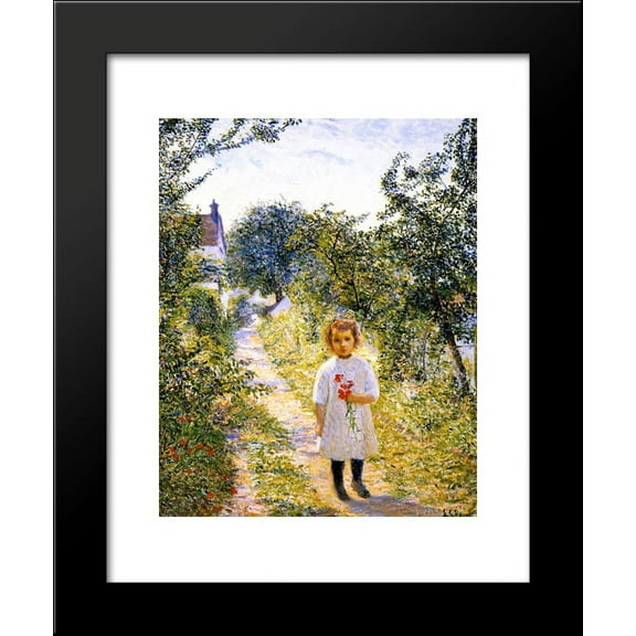 Little Girl n a Lane, Giverny 20x24 Framed Art Print by Lilla Cabot Perry