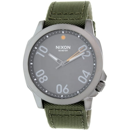 Nixon Men's Ranger 45 A5142072 Green Nylon Quartz Fashion Watch