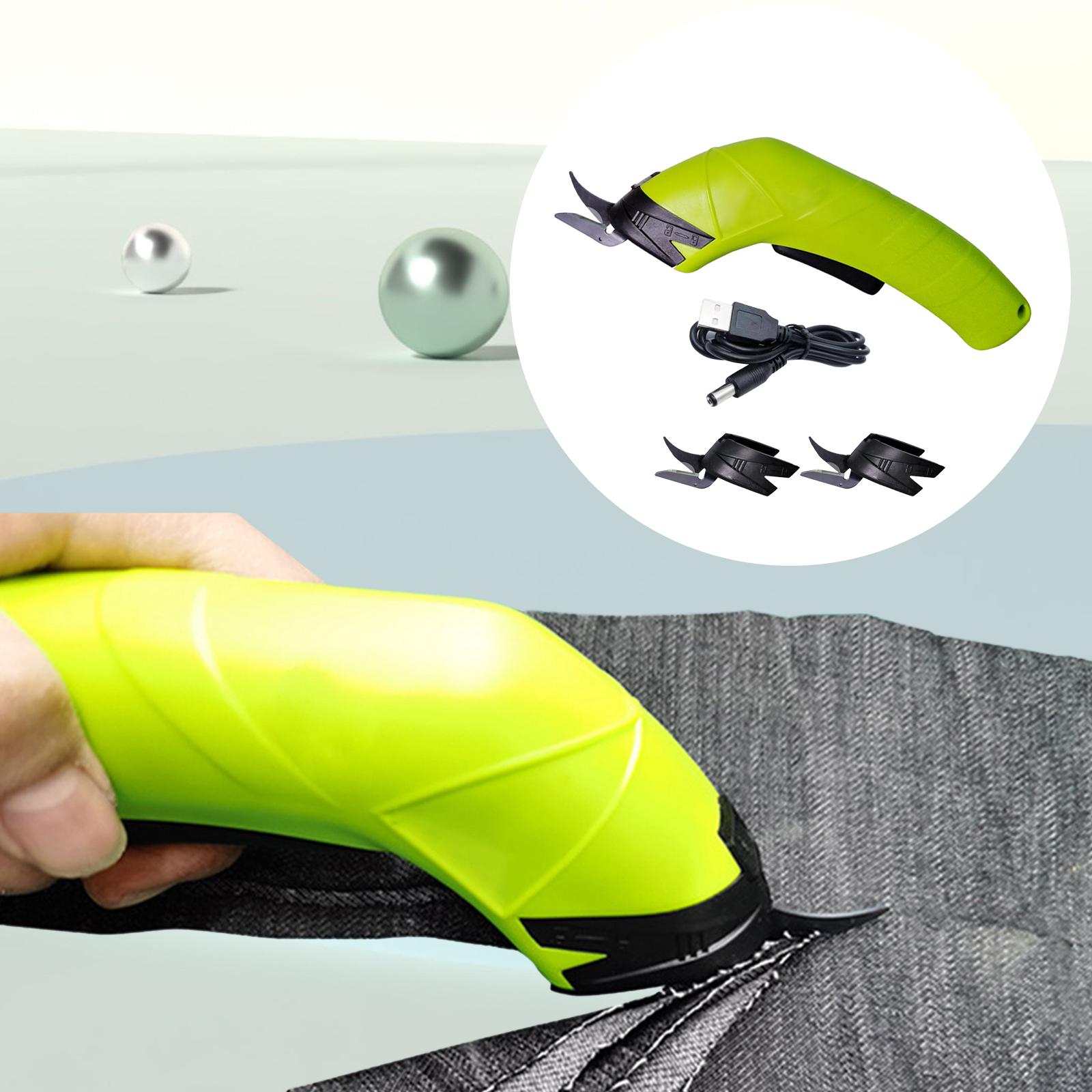 Wxqbjtam Fabric Cutter Cardboard Cutting Fabric Shears Cutting Tool Electric Scissors for Tungsten Steel 3Head