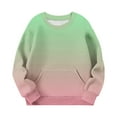 thumbnail image 3 of Erwazi Kids Athletic Sweatshirts with Pockets Boys Girls Casual Long Sleeve No Hoodies Sweatshirt Soft Warm Fall Winter Trendy Pullover Tops, 3 of 6