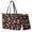 Highland Cattle Love Heart Rose, variant on TSOVTHRID Hummingbird Hibiscus Floral Print Handbag and Wallet Set Tote Bag Top Handle Handbag with Matching Leather Wallet Large Capacity Shoulder Satchel Purse for Shopping