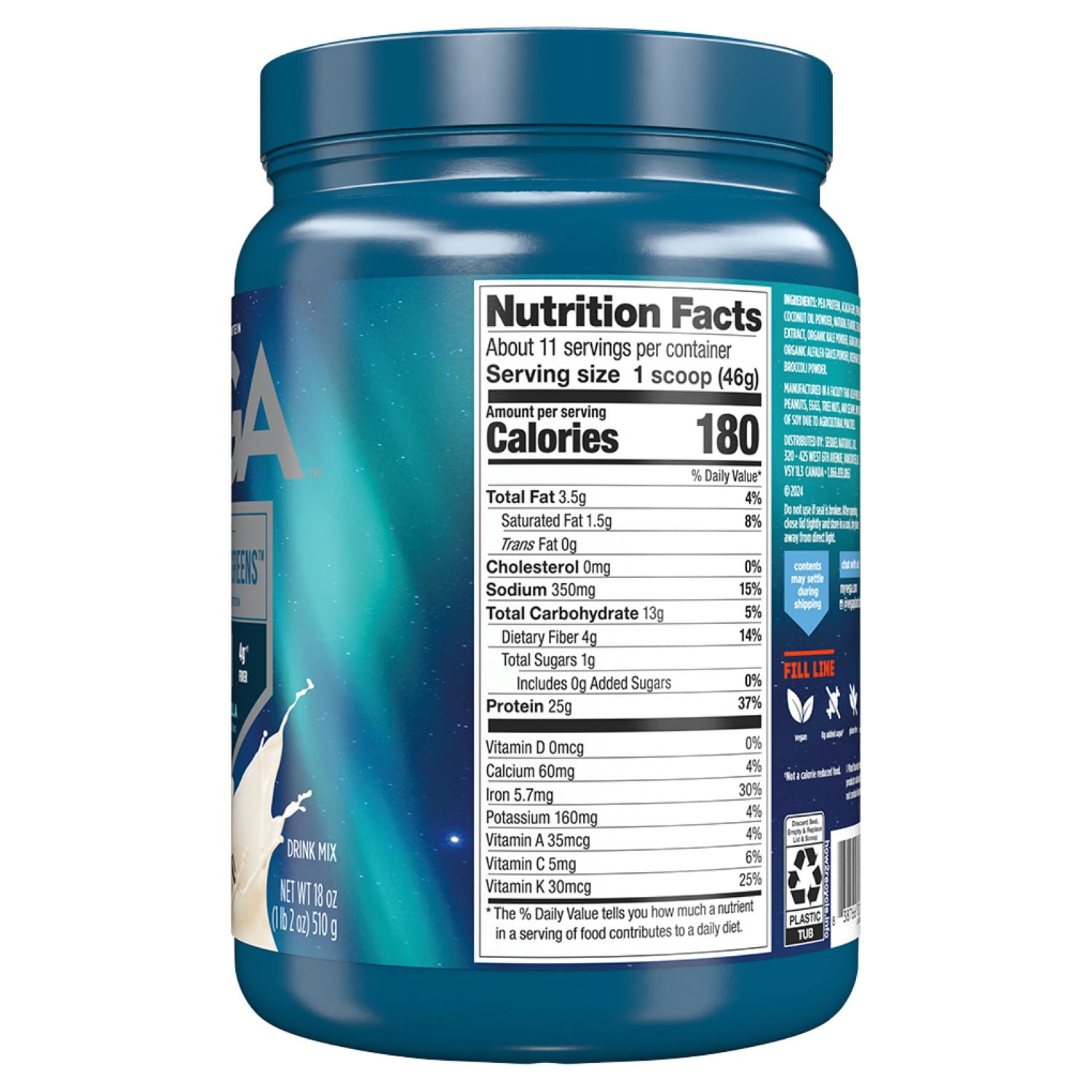 VEGA PROTEIN AND GREENS VANILLA 25g