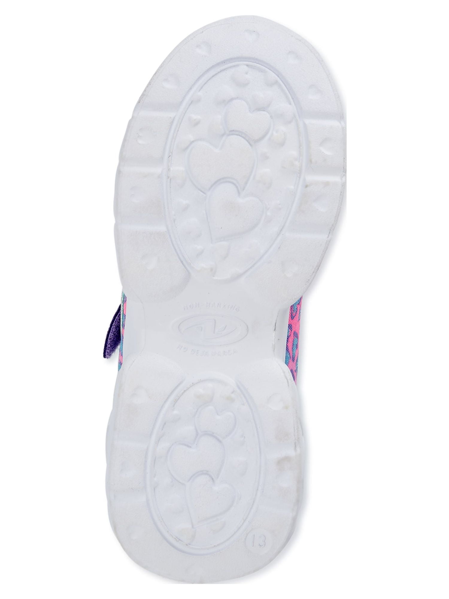 Athletic Works Little & Big Girls Light Up Sneaker, Sizes 13-5