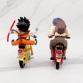 thumbnail image 5 of Dragon Ball Z 2-Piece Master Roshi & Kid Goku Motorcycle Action Figure Set, 5.1" Anime DBZ Collectible PVC Statues, 5 of 5