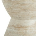 thumbnail image 5 of GDF Studio Travertine Tufa Texture Hourglass-Shaped Outdoor Lightweight Concrete MgO Side Table, 5 of 7