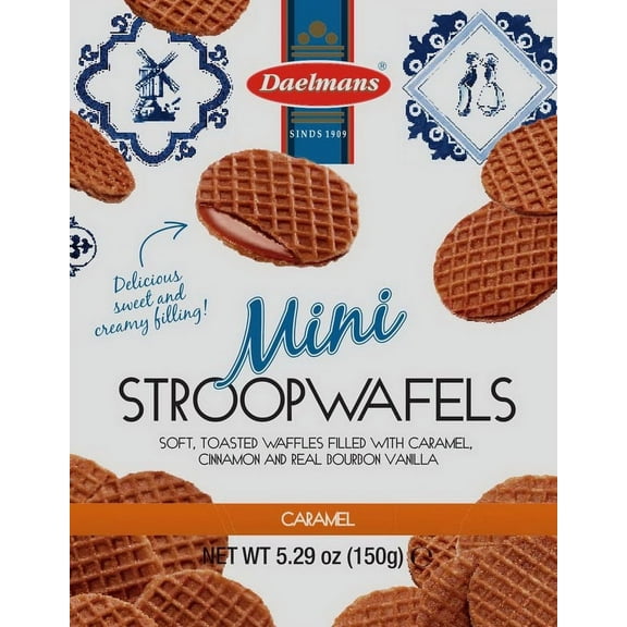 (Price/CASE)Mini Caramel Stroopwafel Pouch 10-5.29 Ounce