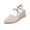 White#4, variant on ShiShine Women's Wedge Sandals Ankle Strap Flatform Open Toe Sandals Slip-On Lightweight Comfortable Spring Summer Walking Shoes