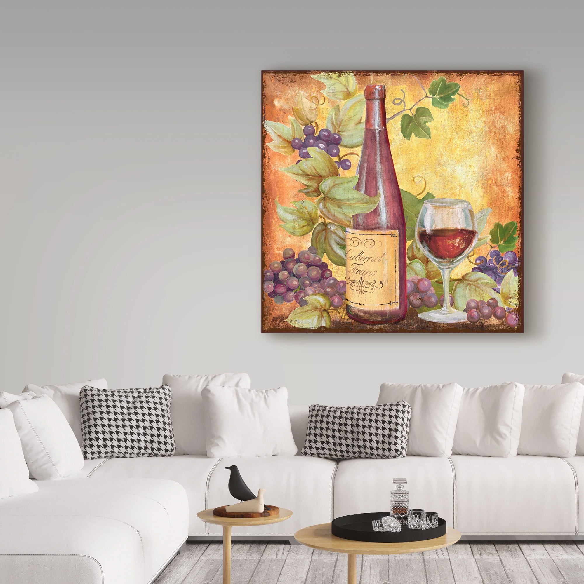Trademark Fine Art 'Grapevine and Wine Red' Canvas Art by Art Licensing Studio