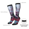 thumbnail image 4 of Sigee Gothic Red Skull Cemetery for Socks for Men Women Socks Stocking Compression Socks, 4 of 6