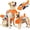 Orange, variant on Newborn Brand Dog Life Jacket,Shark Design Pet Safety Swim Vest with Removable Front Float and Rescue Handle,Dog Lifesavers Swimsuits,Red,s