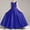 Royal Blue, variant on Girls Sleeveless Sequin Bodice Satin Long Formal Pageant Dress Red A 11-12 Years
