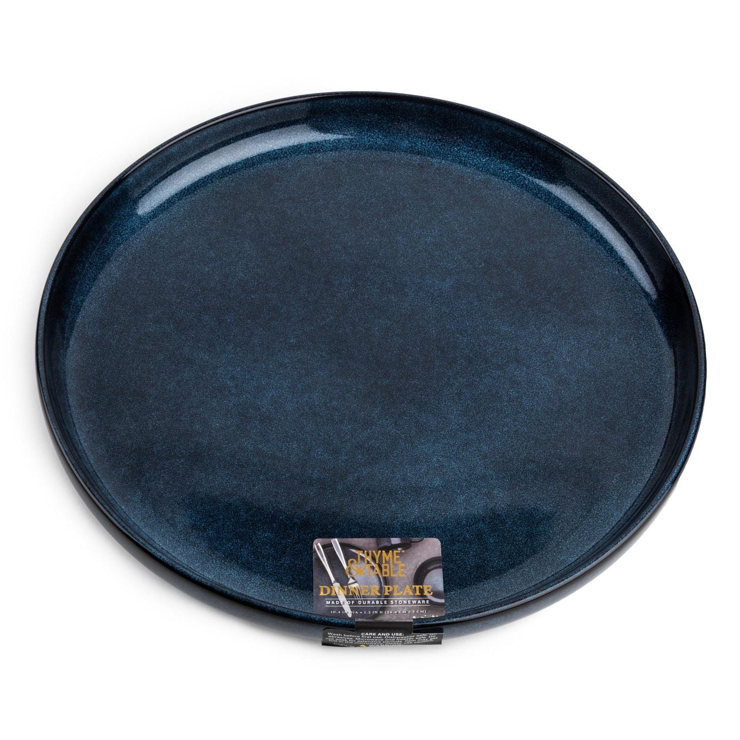 Thyme & Table Stoneware Round Dinner Plate, Atlantic Blue, Dinnerware