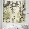 thumbnail image 1 of Tribal Tapestry, Old Days Design 20s Cultural Items and Tribal Feathers Changing Trends Theme, Fabric Wall Hanging Decor for Bedroom Living Room Dorm, 5 Sizes, Green Grey Cream, by Ambesonne, 1 of 1
