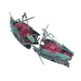 thumbnail image 3 of Fish Tank Shipwreck Decorations, Shipwreck Aquarium Decorations Beautiful Hiding Place With Interface For Fish Tanks Dark Color, 3 of 8