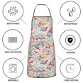 thumbnail image 6 of Easygdp Passport Stamp Apron Waterdrop Resistant with 2 Pockets,Oil Resistant Cooking Kitchen Chef Apron for Women Men, 6 of 7