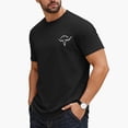 thumbnail image 5 of YUGYXL Shirts for Men Cowboys Letter Print T Shirt Vintage Rodeo Graphic Tee Summer Short Sleeve Tee Top Black S, 5 of 6