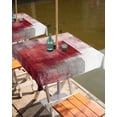 thumbnail image 2 of Hokiten Outdoor Tablecloths with Umbrella Hole & Zipper, Red Ombre 54x54 Inch Square Tablecloths, Retro Farmhouse Abstract Mottled Texture Art Waterproof Table Cloth, Patio/Pool/Picnic Table Covers, 2 of 7