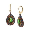 Betsey Johnson Stone Drop Earrings Multicolor stones