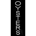 thumbnail image 1 of Vertical Oyster 1 LED Neon Sign 24" Tall x 10" Wide - inches Black Square Cut Acrylic Backing, with Dimmer - Premium built indoor Sign for Club, Home décor, Event, Workshop, Storefront., 1 of 7