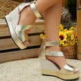 thumbnail image 4 of Sandales Habillées à Talons Hauts pour Femmes Été Automne 2025 Tendance à Bout Ouvert Plateforme Compensée Escarpins Chaussures pour Dames, 4 of 8