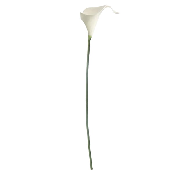 Bearachild Calla simulada llamativa de PU: agregue elegancia a la decoración del hogar con una gran plenitud y simulación en 3D y un blanco puro Type1 NO1