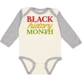 thumbnail image 3 of Inktastic Black History Month- Red, Green, Yellow Boys or Girls Long Sleeve Baby Bodysuit, 3 of 5