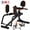 Black&Orange, variant on RICAN Hip Abductor Machine, 2-in-1 Thigh & Glute Trainer for Home Gym, Adjustable Resistance for Inner/Outer Thigh Toner and Butt Lifter, Compact Leg Workout Equipment