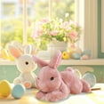 thumbnail image 6 of Easter Simulation Bunny Plush Toy, Multicolor Soft Stuffed Animal for Children's Birthday Gift, Sleeping Doll and Decor, 6 of 7