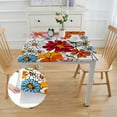 thumbnail image 2 of BANET Square Table Covers Flower Square s for Birthday Party Decor white, 2 of 7