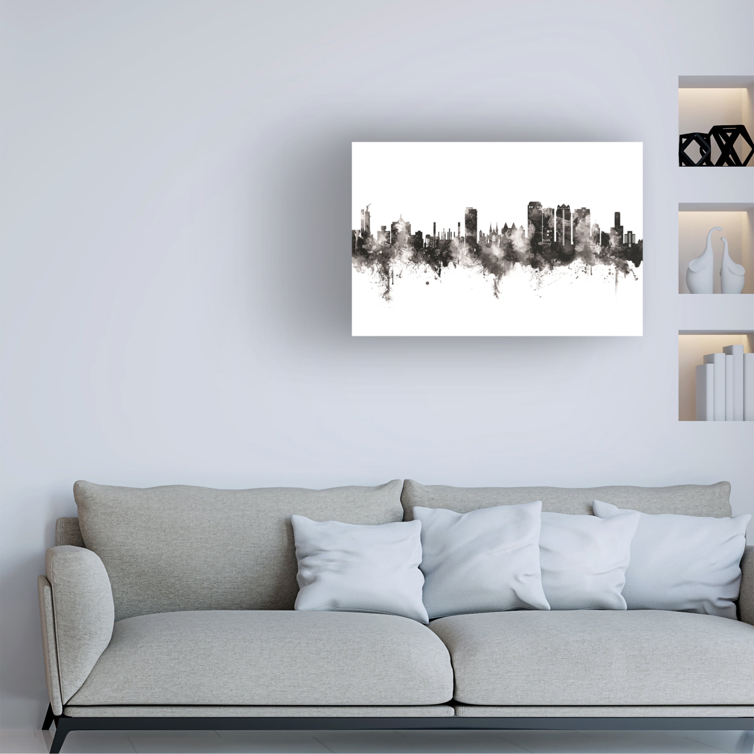 Michael Tompsett 'Birmingham Alabama Skyline' Canvas Art