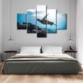 thumbnail image 4 of TISHIRON 5PCS Framed Ocean Theme Canvas Wall Art Set,50"x24" Sea Turtles Canvas Art Decor, 4 of 7