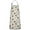 White Highland Cow-2, variant on White Highland Cow Leaf Pattern Apron-Garden Aprons for Women with Pockets-Cotton Linen Waterproof Kitchen Cooking Gardening Aprons Adjustable for Kitchen,Cooking,BBQ and Salon 33x27 Inch