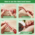 thumbnail image 3 of 4 Pieces Mini Sowing Dispenser MVR1&nbsp;Sower Small Spreader with 2 Transplanting Tools Manual Handheld Planter Mini Hand Spreader Garden Planter for Carrot, Lettuce, Grass and Spinach Seed, 3 of 3